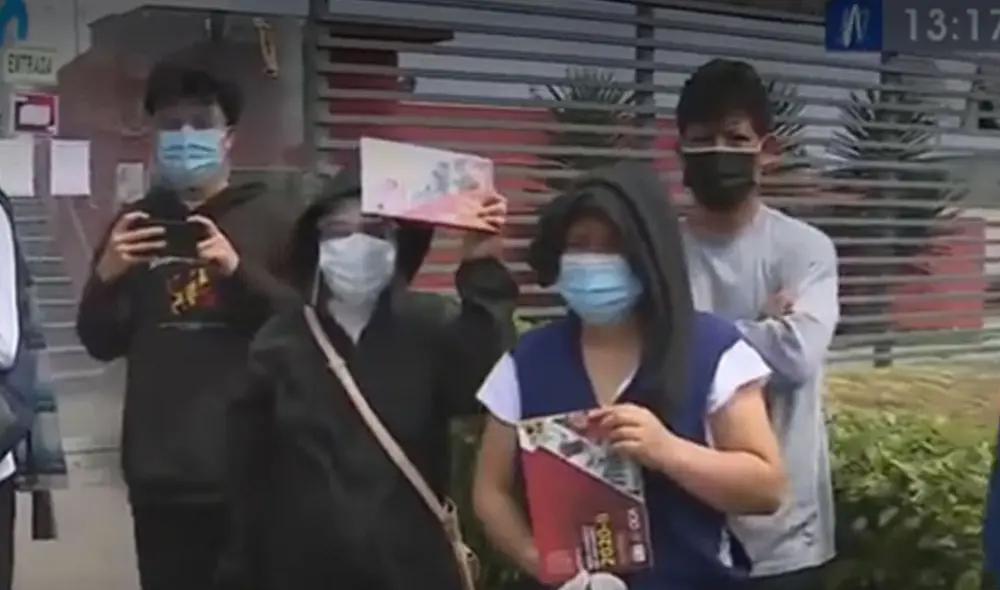 Alumnos piden que la UNMSM vea sus pedidos. Foto: captura de Canal N