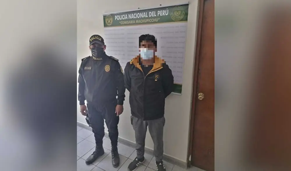 Sujeto fue detenido el miércoles y trasladado a la comisaría. Foto: PNP Sujeto fue detenido el miércoles y trasladado a la comisaría. Foto: PNP