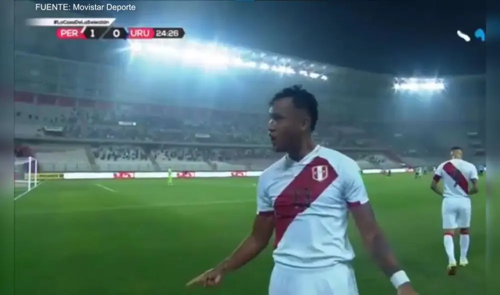Renato Tapia anotó el 1-0 para Perú. Foto: Movistar Deportes