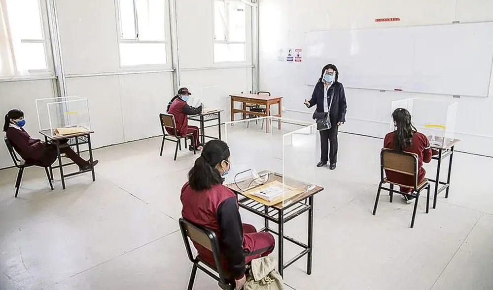 Según el Minedu, los alumnos que participen en el plan piloto acudirán dos días a la semana y por un máximo de 4 horas. Otros seguirán la virtualidad al 100%. Foto: difusión