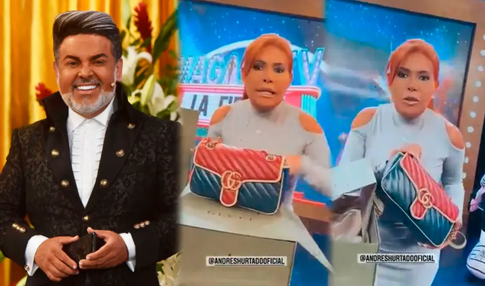 La conductora quedó impactada al recibir el regalo en su set de televisión. Foto: difusión / Instagram