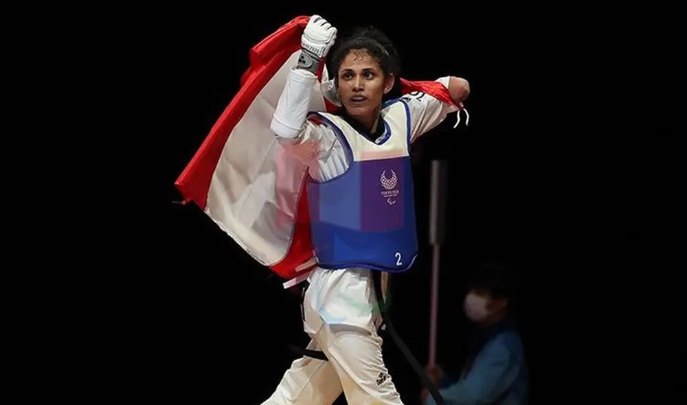 Angélica Espinoza es la primera ganadora de una medalla de oro en taekwondo en los Juegos Paralímpicos. Foto: ANPPERU
