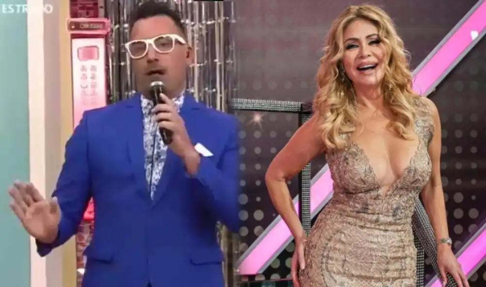 Santi Lesmes tiene en vilo su futuro en Reinas del show. Foto: captura América TV. Gisela Valcárcel/Instagram