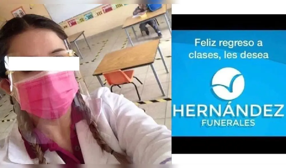 Maestra publicó en su estado de WhatsApp estas dos imágenes en donde se ve el rostro completo tanto de ella como del niño Foto: Twitter/@rosaliliatorrs
