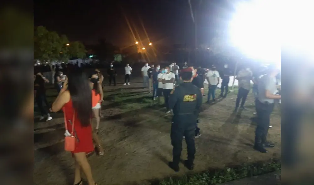 Muchos son intervenidos en fiestas por no respetar medidas de bioseguridad. Foto: difusión Muchos son intervenidos en fiestas por no respetar medidas de bioseguridad. Foto: difusión