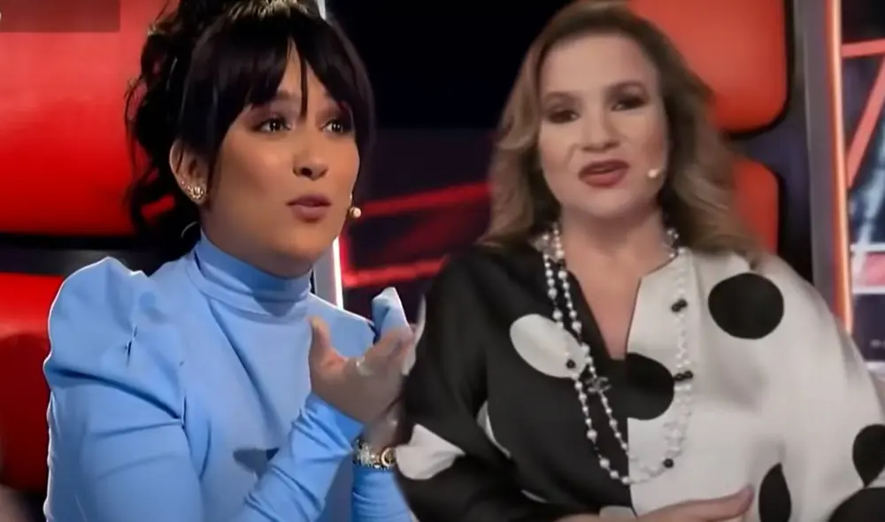 Lucía Galán sorprendió a todos con su reacción contra Daniela Darcourt. Foto: captura Latina
