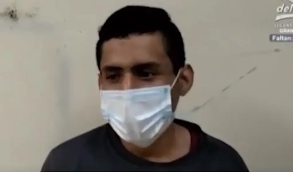 El sujeto cayó tras arrebatarle el celular a una joven en los alrededores del puente Rayito de Sol, en el Rímac. Foto: captura América Noticias