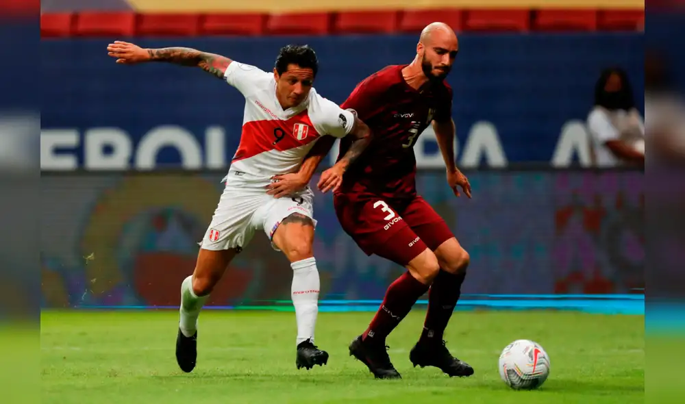 El último partido Perú vs. Venezuela fue triunfo 1-0 para la Blanquirroja por la Copa América 2021. Foto: EFE