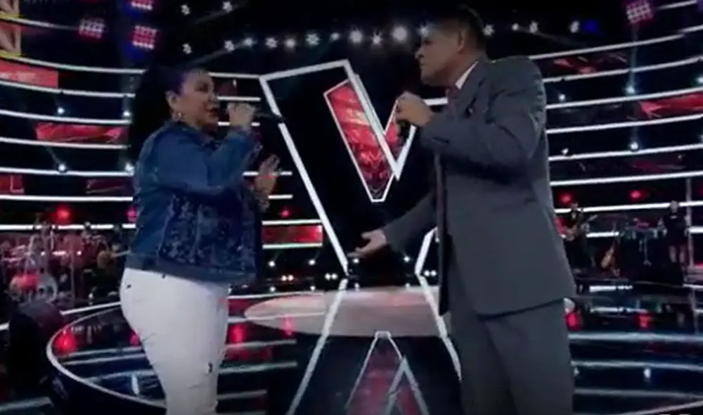 Reiser Vásquez llegó desde su natal Tarapoto al escenario de La voz senior. Foto: captura de Latina