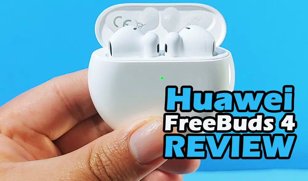 Los Huawei FreeBuds 4 son de color blanco cerámica completamente inalámbricos. Foto: Edson Henriquez