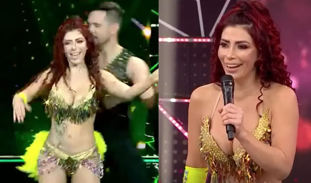 La bailarina colombiana quedó sorprendida con el nivel de las nuevas participantes. Foto: Captura/América TV