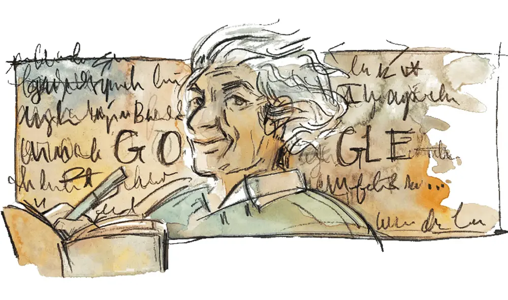 El poeta chileno es el protagonista del Doodle de hoy. Foto: captura Google