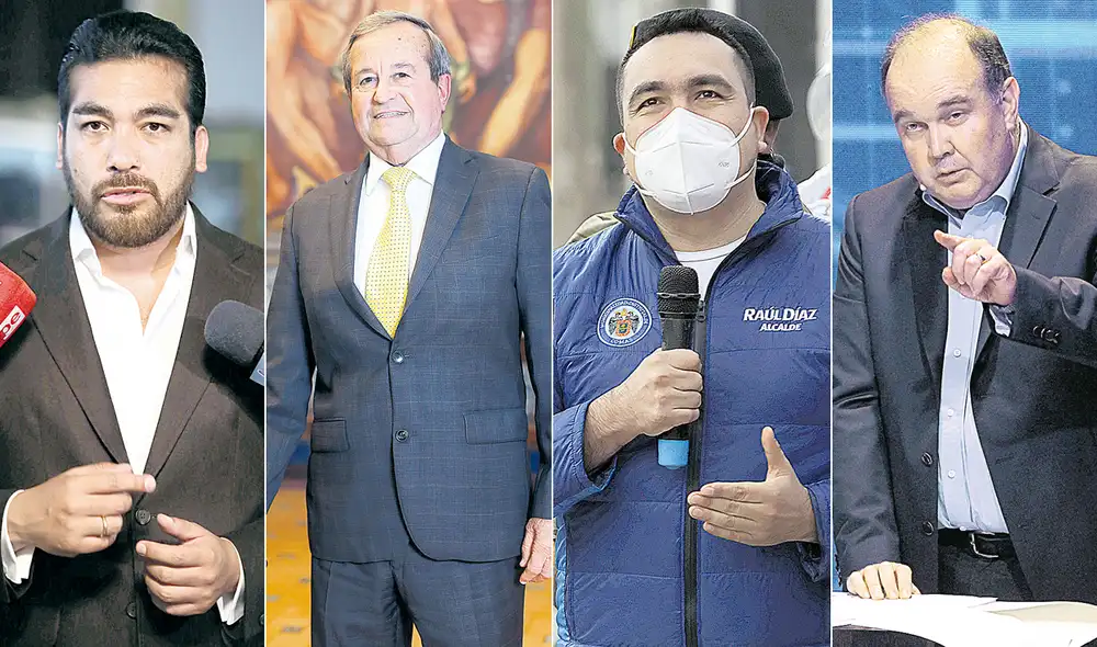 Álvaro Paz de la Barra (La Molina). Se lanza a Lima Luis Molina (Miraflores). Raúl Díaz (Comas) también pretende Lima. Rafael López Aliaga (Renovación Popular). Foto: difusión
