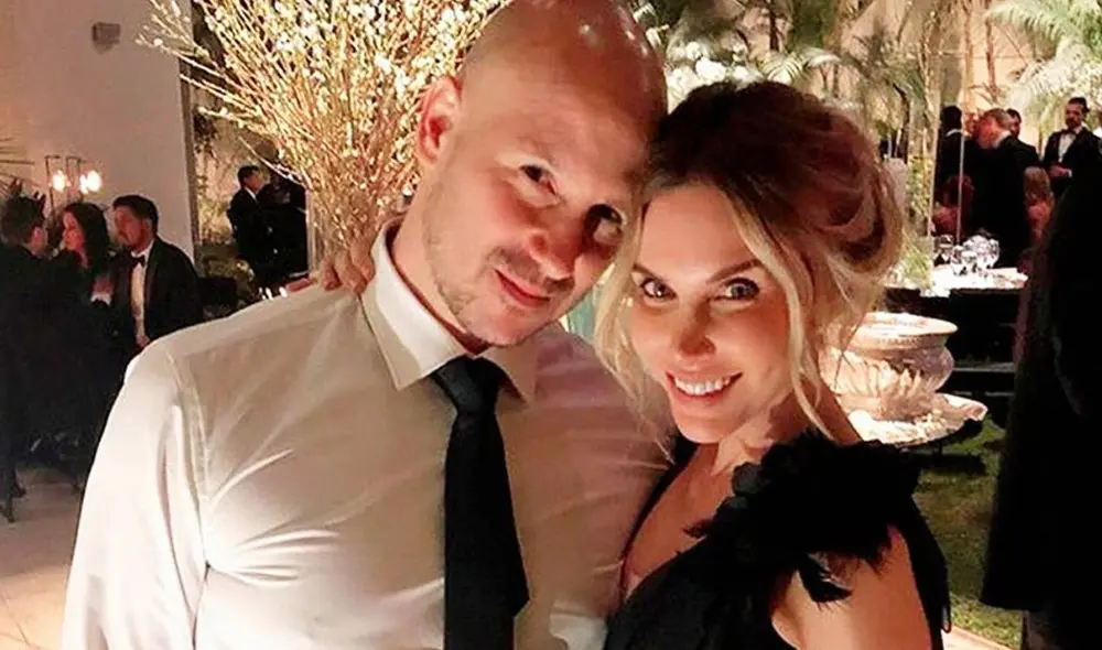 Juliana Oxenford y Milovan Radovic en su matrimonio el 2018. Foto: Juliana Oxenford/Instagram