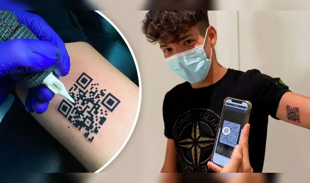 El proceso del tatuaje tomó horas. Foto: captura de Facebook El proceso del tatuaje tomó horas. Foto: captura de Facebook