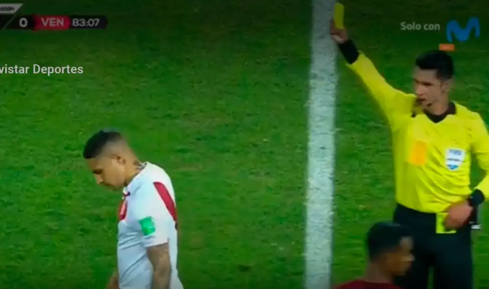 Paolo Guerrero no podrá ser tomado en cuenta ante Brasil. Foto: captura Movistar Deportes