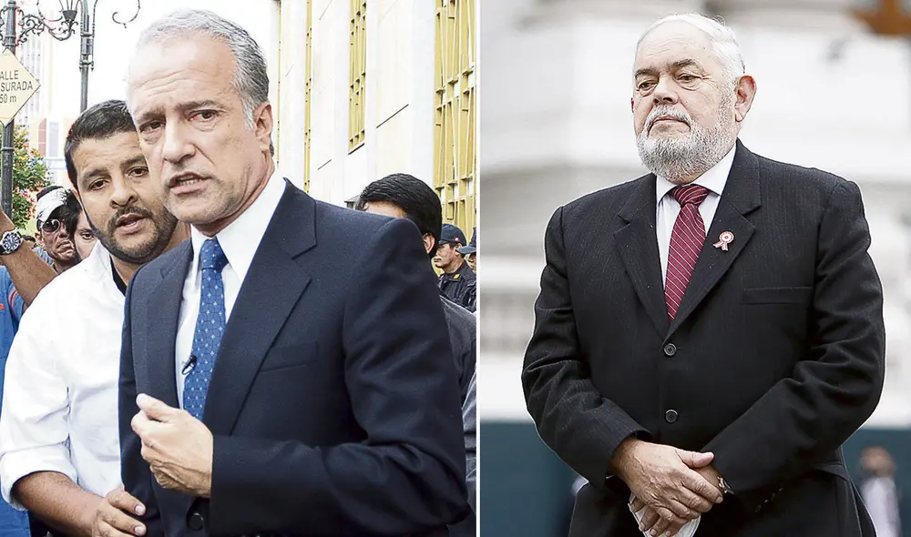 Voceros. Los congresistas Hernando Guerra García (FP) y Jorge Montoya (RP) fueron los encargados de presentar la propuesta legislativa. Foto: Marco Cotrina/La República Voceros. Los congresistas Hernando Guerra García (FP) y Jorge Montoya (RP) fueron los encargados de presentar la propuesta legislativa. Foto: Marco Cotrina/La República