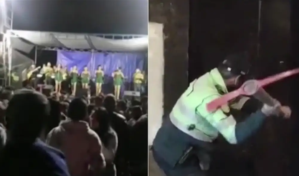 En ambas intervenciones policiales predominaba el uso del alcohol y el desacato a la autoridad. Foto: composición / captura América Noticias