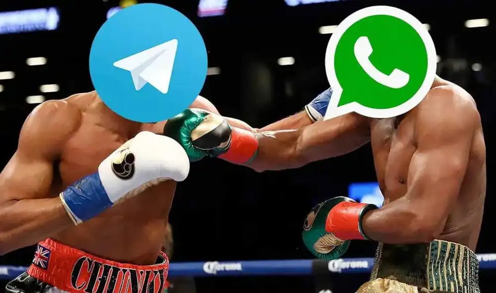 Telegram y WhatsApp suelen tener enfrentamientos en redes sociales. Foto: captura de Twitter