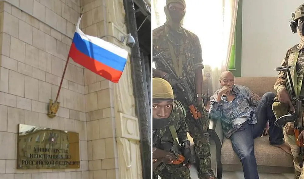 La Cancillería rusa señala que, en vez de promover la violencia, los grupos militares deberían centrarse en la paz de su país. Foto: composición