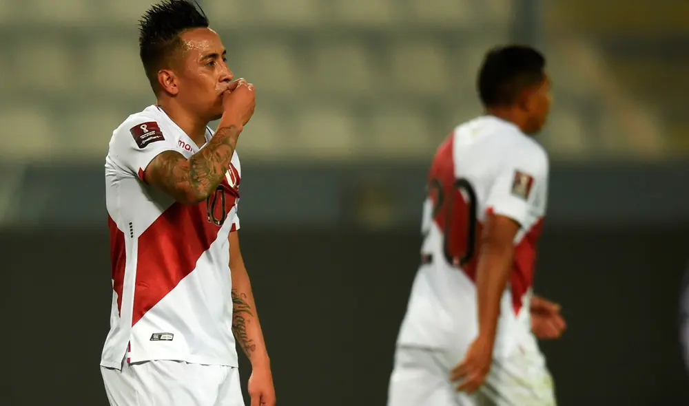 Christian Cueva lleva dos goles en estas eliminatorias. Foto: EFE