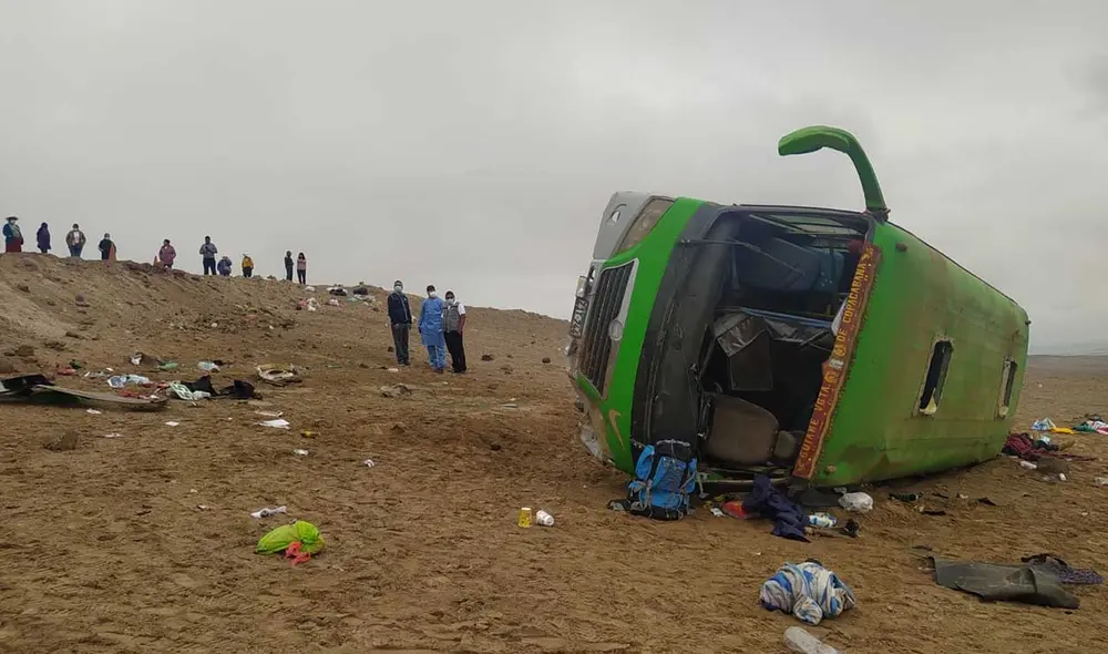 El bus habría ingresado desde Chile por una ruta no autorizada. Foto: Cortesía