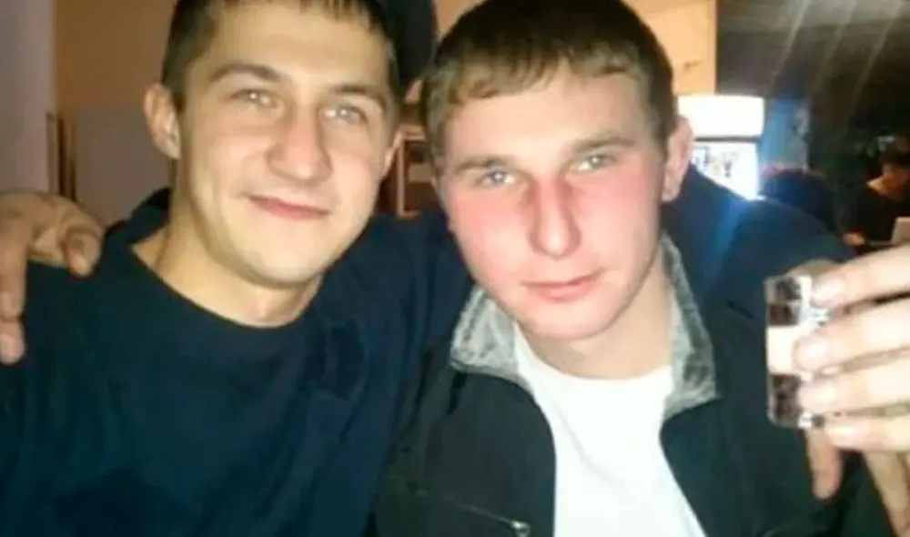 Sviridov, el abusador (izquierda) fotografiado con su examigo Vyacheslav. Foto: Clarín