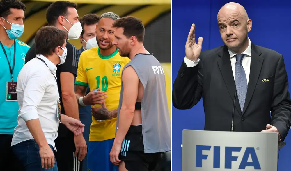 Infantino se comprometió a trabajar para que las próximas fechas de las eliminatorias tengan mayor compromiso. Foto: composición EFE/AFP Infantino se comprometió a trabajar para que las próximas fechas de las eliminatorias tengan mayor compromiso. Foto: composición EFE/AFP