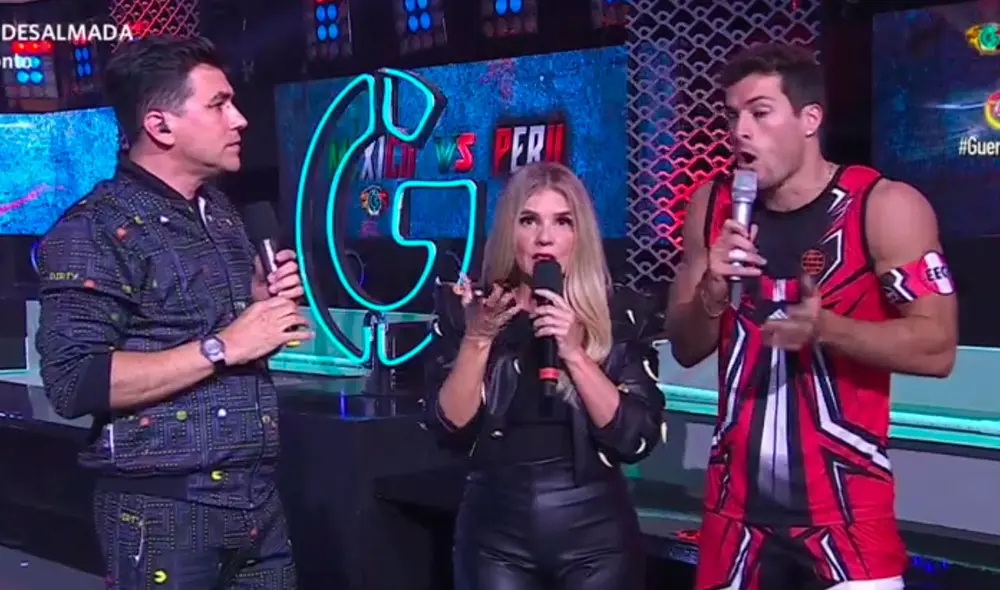 Los conductores del reality debatieron sobre una de las reglas durante el lanzamiento del dado. Foto: captura de América TV