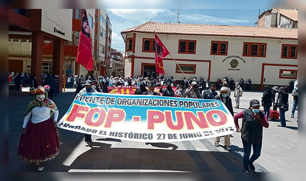 Marcha. Puneños rechazan medida de gobernador Agustín Luque. Marcha. Puneños rechazan medida de gobernador Agustín Luque.