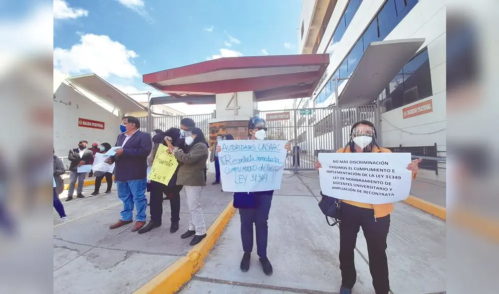 Cusco. Protesta en la Unsaac.