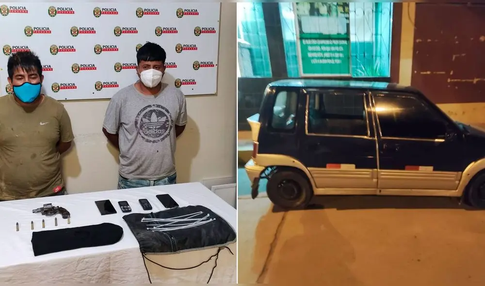 Delincuentes utilizaban vehículos para cometer asaltos en distrito de Mórrope. Foto: Composición La República / PNP