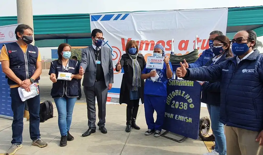Brigadas de salud esperan aplicar 7.000 dosis entre primera y segunda. Foto: María Pía Ponce / URPI-LR Brigadas de salud esperan aplicar 7.000 dosis entre primera y segunda. Foto: María Pía Ponce / URPI-LR