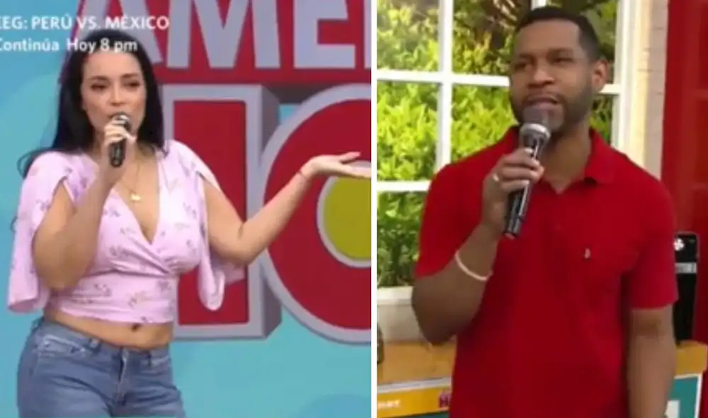 “Señora, ya me entrevistaron en el periódico por esto. Por favor”, manifestó ‘Giselo’ al respecto. Foto: captura de América TV