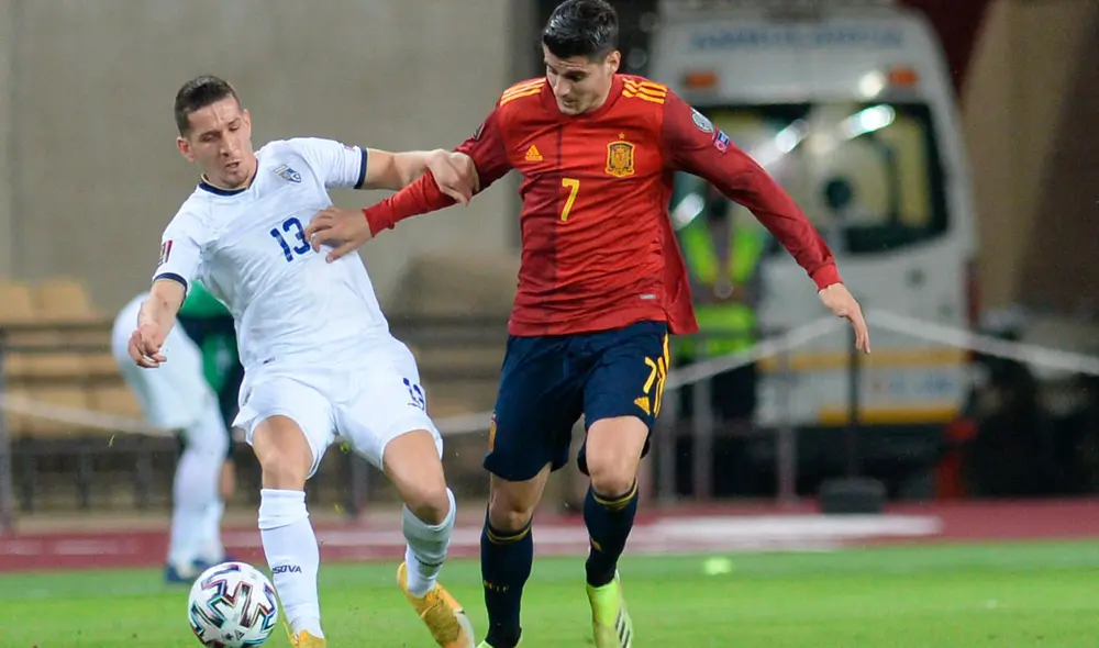 El partido España vs. Kosovo se juega en Pristina este miércoles 8 de septiembre. Foto: AFP El partido España vs. Kosovo se juega en Pristina este miércoles 8 de septiembre. Foto: AFP