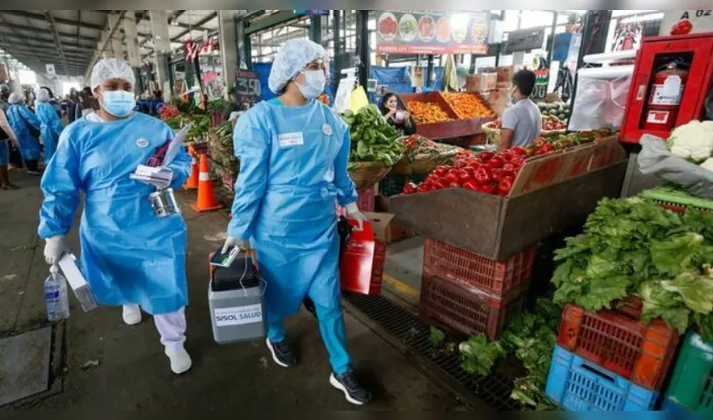 La intervención territorial comenzó en el Gran Mercado Mayorista de Santa Anita. Foto: Minsa La intervención territorial comenzó en el Gran Mercado Mayorista de Santa Anita. Foto: Minsa