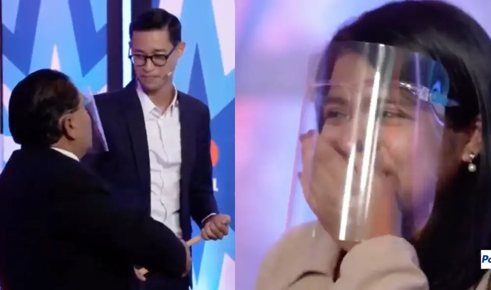 El famoso artista peruano no dudó en abrazar a la hija del participante. Foto: Captura / Latina