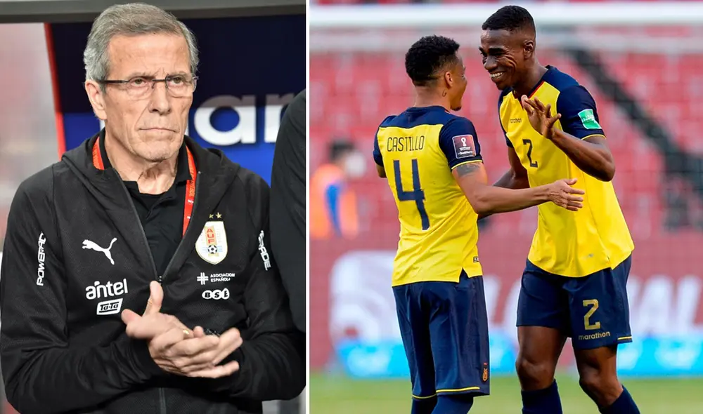 Tabárez nunca ha perdido como local ante Ecuador en eliminatorias. Foto: composición AFP/EFE