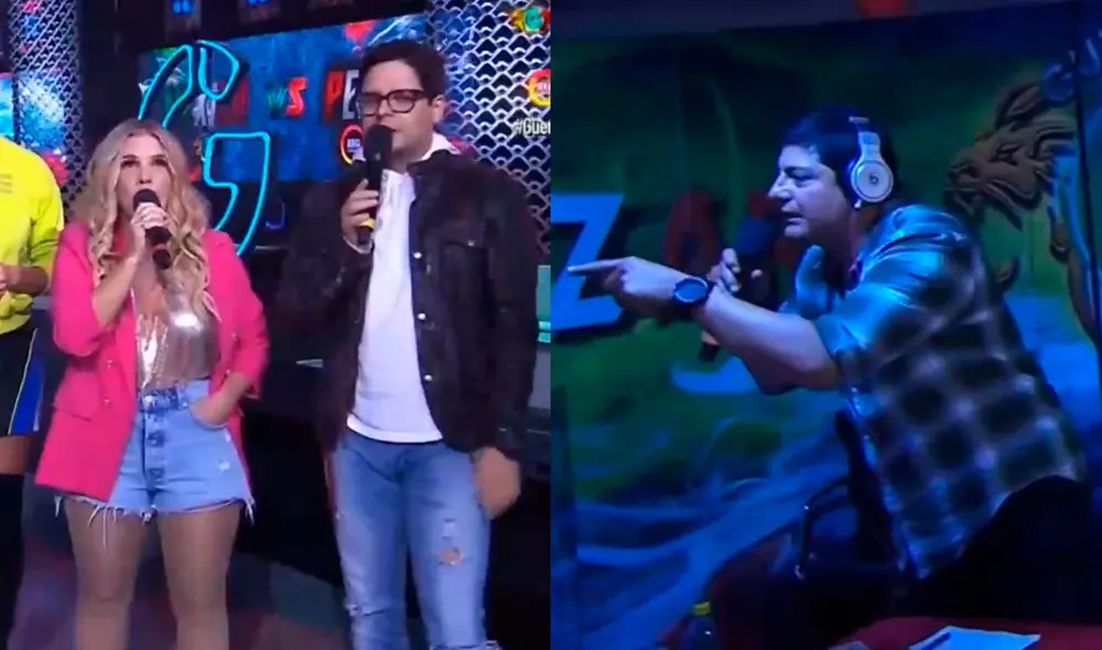 Las expresiones de 'El zar' no fueron del agrado para Johanna San Miguel, quien le respondió y exigió que se calme. Foto: captura/América TV Las expresiones de 'El zar' no fueron del agrado para Johanna San Miguel, quien le respondió y exigió que se calme. Foto: captura/América TV