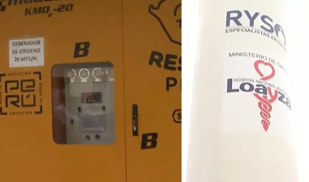 La central de oxígeno fue inaugurada el 20 de agosto por el presidente Pedro Castillo. Foto: captura de TV Perú