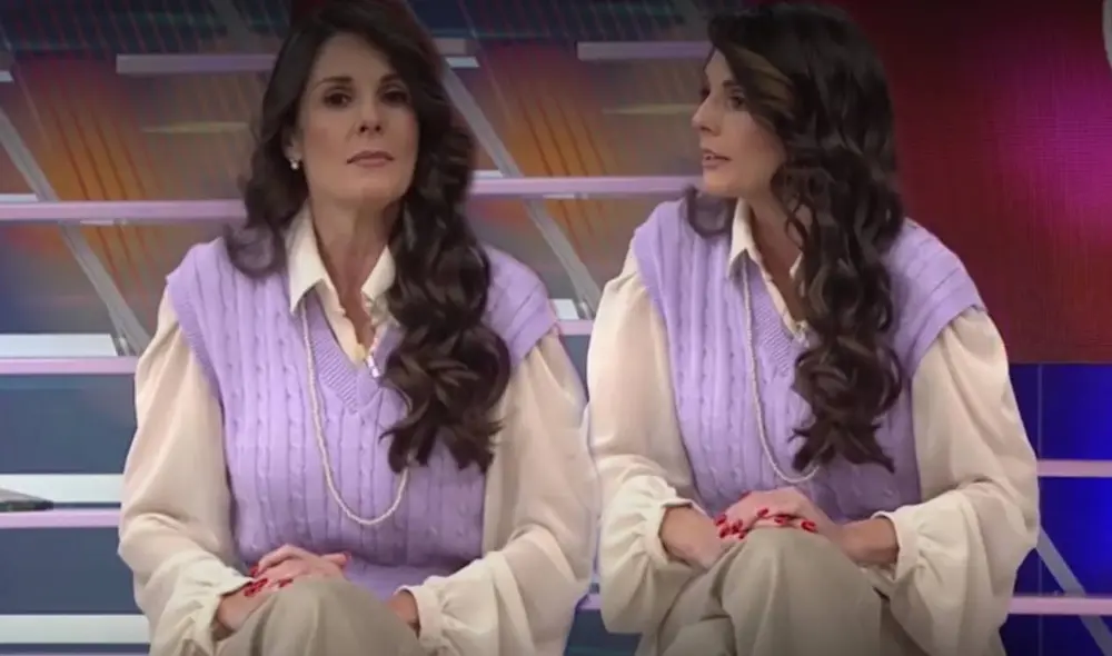 Rebeca Escribens no dudó en llamar la atención a la persona que no le dejaba concentrase. Foto: captura Américaa TV Rebeca Escribens no dudó en llamar la atención a la persona que no le dejaba concentrase. Foto: captura Américaa TV