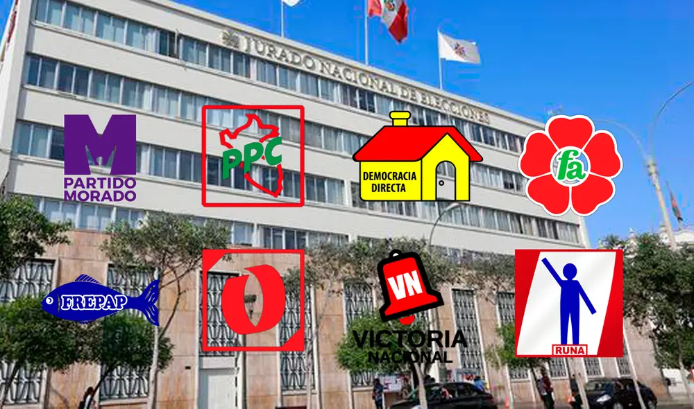 El JNE oficializó los partidos políticos que no alcanzaron la inscripción. Foto: composición LR