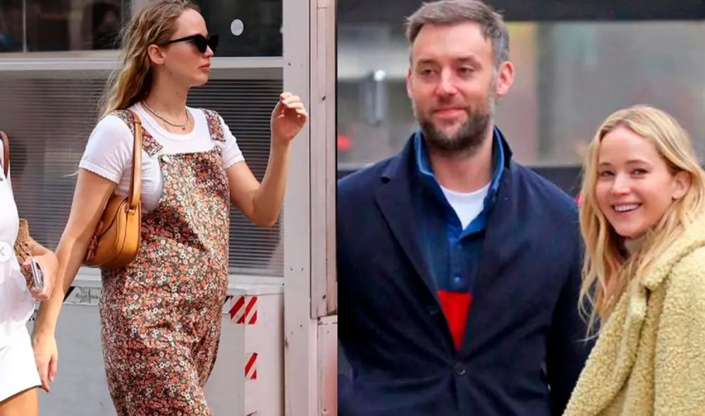 Jennifer Lawrence y Cooke Maroney se casaron en octubre de 2019 y ahora esperan a su primer bebé. Foto: Daily Mail