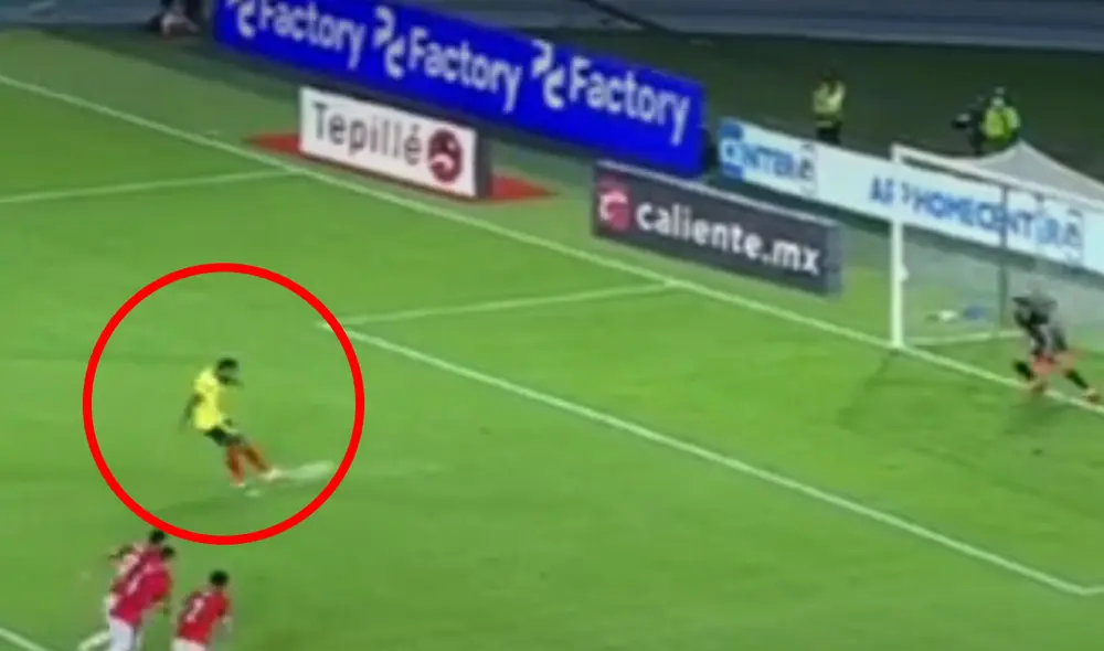 Miguel Borja y una definición fulminante con la selección colombiana. Foto: captura Movistar Deportes