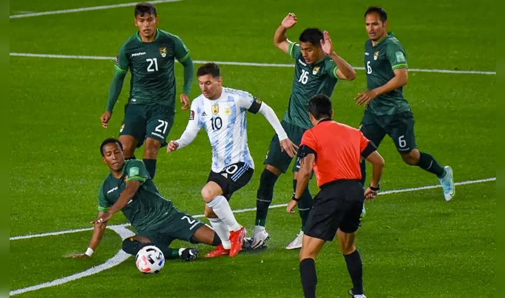 Lionel Messi puso el primero para Argentina. Foto: Liga Fútbol Profesional Lionel Messi puso el primero para Argentina. Foto: Liga Fútbol Profesional