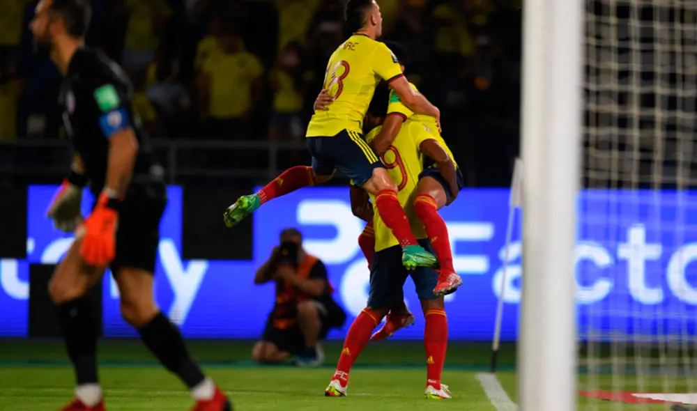 Colombia superó a Chile por las Eliminatorias Sudamericanas rumbo a Qatar 2022. Foto: AFP Colombia superó a Chile por las Eliminatorias Sudamericanas rumbo a Qatar 2022. Foto: AFP