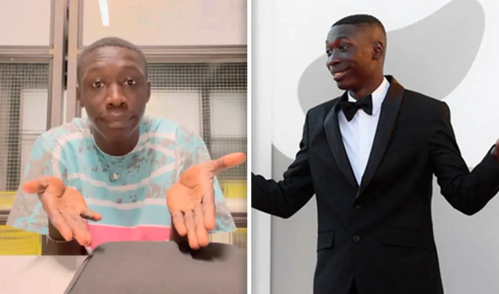 El tiktoker senegalés Khaby Lame se dejó ver en el evento cinematográfico. Foto: Khaby Lame/Instagram/internet
