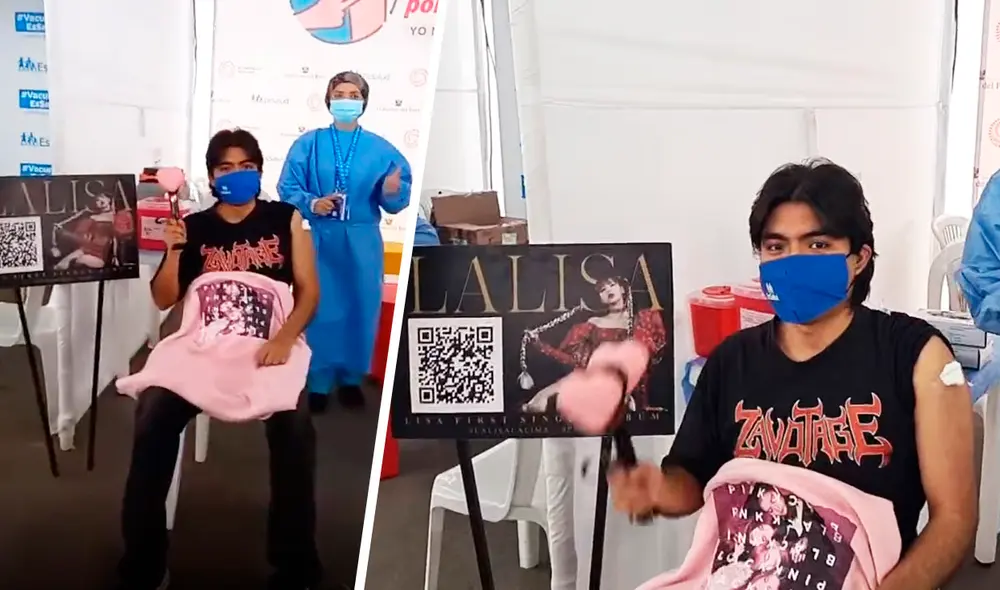Fecha de vacunación coincidió con el debut de Lisa de BLACKPINK. Foto: capturas/Essalud