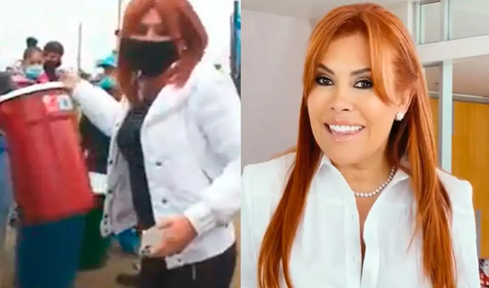 Magaly Medina llegó a San Juan de Lurigancho el pasado jueves 9 de setiembre para brindar apoyo a los vecinos afectados por la falta de agua potable. Foto: Magaly Medina / Instagram