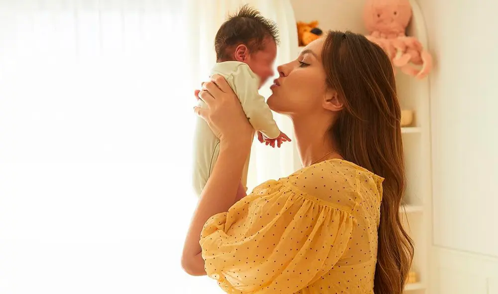 Leo, el segundo hijo de Natalie Vértiz y Yaco Eskenazi, nació el 7 de agosto de 2021. Foto: Natalie Vértiz/Instagram